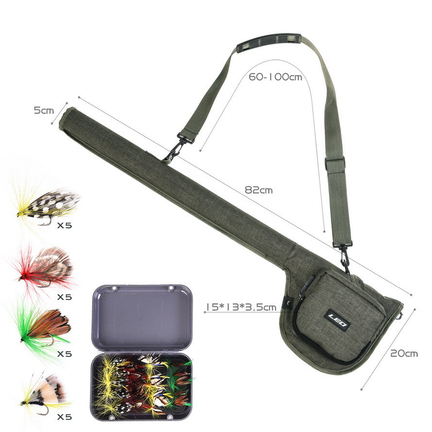 Portable Canvas Fly Fishing Rod & Reel Bag