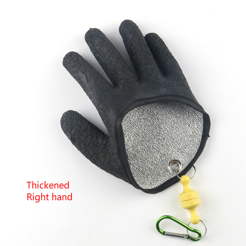 Anti Slip Fishing Gloves Puncture Resistant Latex