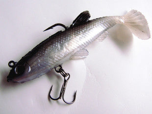 Black White Sea Bass Killer Soft Fishing Lure