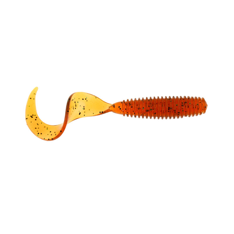 Soft Plastic Grub Fishing Worm Lure