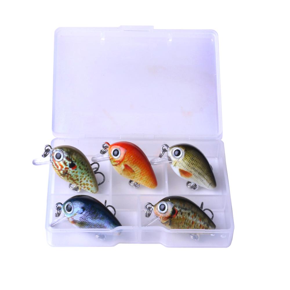 Mini Crankbait Fishing Lures Set Boxed 2.7cm 1.5g Bait