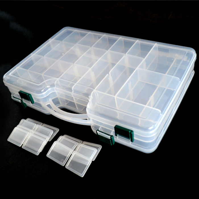Double Deck Fishing Bait Storage Box