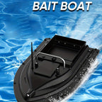 RC Bait Boat 500M Remote Control Fishing Bait Boat with Large Capacity Hopper, Single Compartment Carp Fishing Bait Delivery & Towing Boat with Carrying Case
