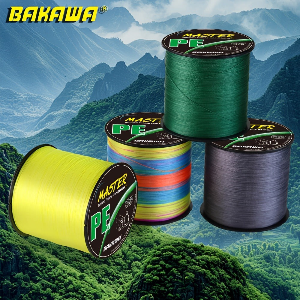 PE Braided Fishing Line 500m – 4 Strand 100% PE, Multi-Color & Solid Colors, 20-85lb, Saltwater Freshwater Carp Fishing