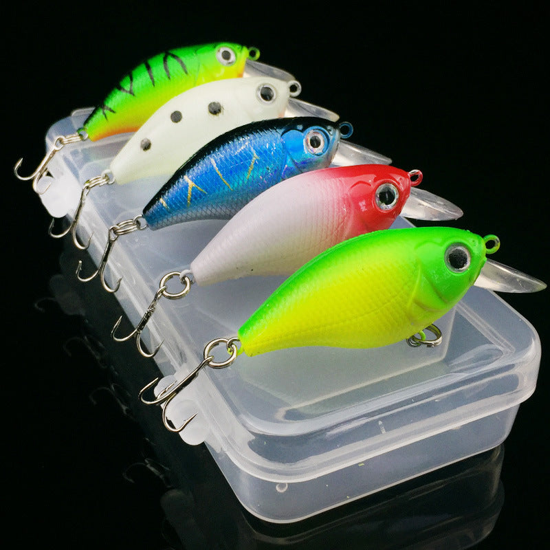 WALK FISH 5PCS Minnow Fishing Lure Set