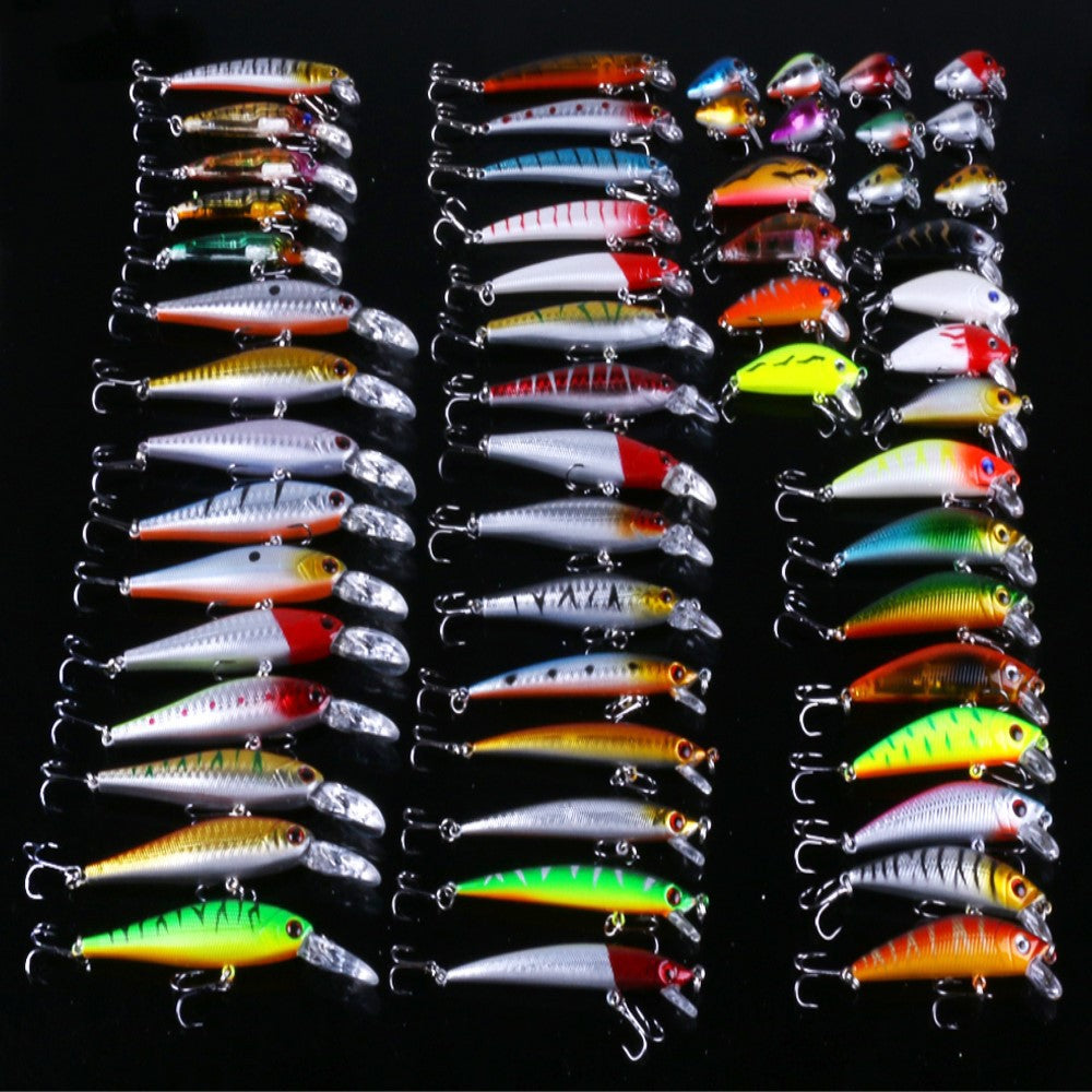 HENG JIA 56-Piece Lure Bait Kit Fishing Set