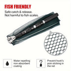 Foldable Fishing Landing Net with Telescoping Aluminum Alloy Pole – 3 Sizes 86CM 110CM 130CM, Collapsible Metal Net for Fish Crab Crayfish Shrimp, Portable Fishing Gear