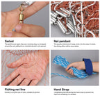 Saltwater Casting Net Set with Fish Basket – 12-Foot Diameter, 0.12" Mesh, Heavy-Duty Zinc-Plated Lead Sinkers for Rapid Sinking – American-Style Fishing Net Ideal for Pier, Beach & Surf Fishing