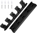 Booms Fishing Rod Holder for Garage: Wall Mount Fishing Pole Holders for Garage | Fishing Rod Rack Holds Up to 10 Rods, Vertical/Horizontal/Ceiling Fishing Pole Racks, WV4 Gray + Black