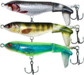 Plopper Topwater Fishing Lure - 4.3-Inch Floating Bait with Rotating Tail for Freshwater & Saltwater Pike and Bass