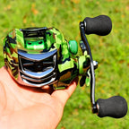 Baitcast Fishing Reel Classic Pro Speed Spool SLP – Low Profile Baitcaster, Left & Right Hand, Smooth Drag System, Black & Gold or Black & Red, Freshwater Bass Fishing