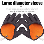 Anti Slip Fishing Gloves Puncture Resistant Latex
