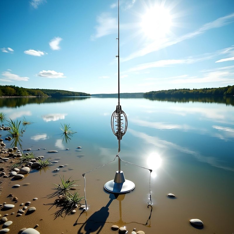 Galepromot 2Pcs Carp Fishing Feeder Baits Cage, Spring Fish with Holder, Inline Methods Tackle Baits Cage Hook Rigs Set Sinkers Feeder Tackle Fishing Sinkers