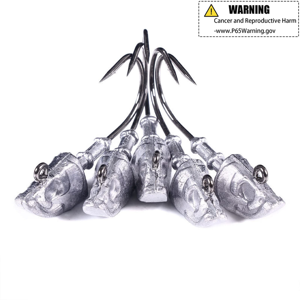 10Pcs Saltwater Swimbait Jig Heads for Bass (1/2oz, 10Pack)