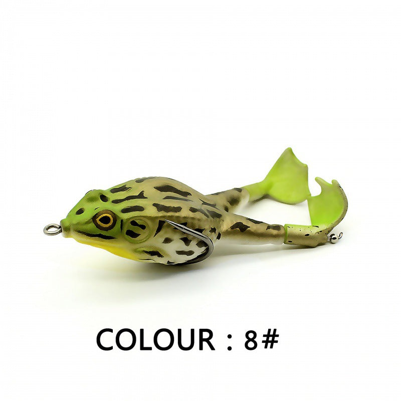 Topwater Fishing Lure Double Propeller Frog Soft