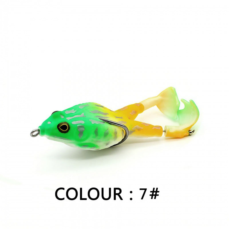 Topwater Fishing Lure Double Propeller Frog Soft