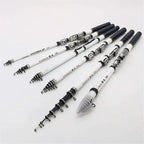Spinning Rod Rock Fishing Carbon Fiber Mini Telescopic Portable 1.8M