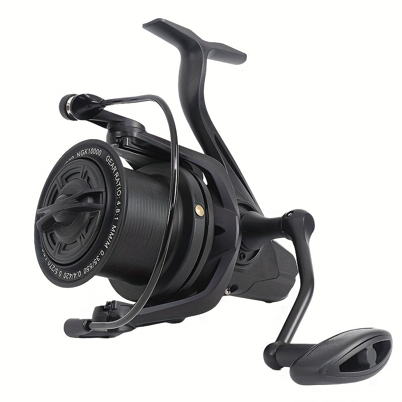 Heavy Duty Saltwater Spinning Reel 8000 10000 14000 Deep Sea Fishing Reel Metal Body High Line Capacity Ambidextrous Large Fish Ocean Surf Reel
