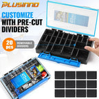 472PCS Fishing Accessories Kit, Waterproof Tackle Box with Tackle Included, Fishing Gifts for Men Included Hooks, Weights, Pliers,Fishing Gear and Equipment for Bass Trout