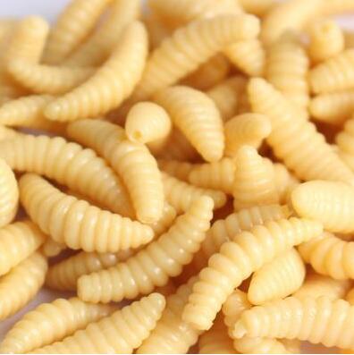 50Pcs Soft Artificial Maggot Grub Fishing Lures Bait