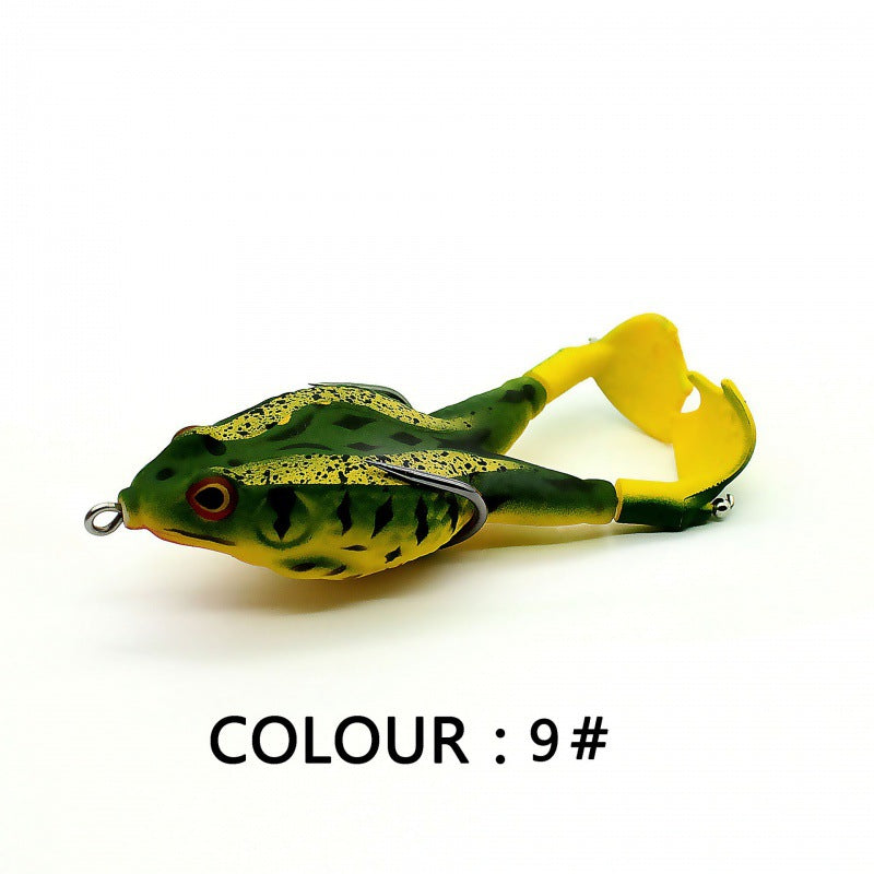 Topwater Fishing Lure Double Propeller Frog Soft