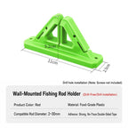Drill-Free Wall-Mounted Silicone Fishing Rod Display Holder