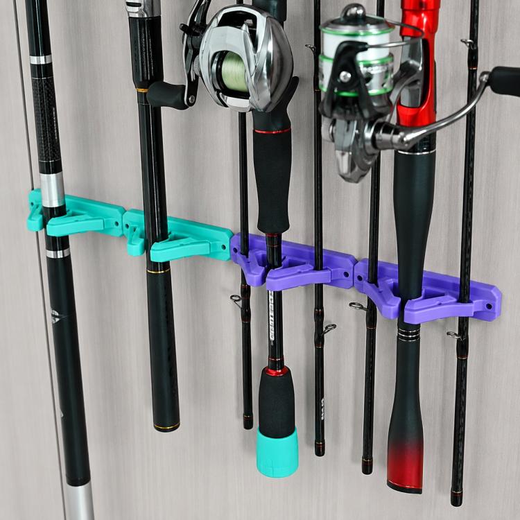 Drill-Free Wall-Mounted Silicone Fishing Rod Display Holder