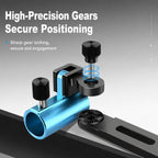 Aluminum Magnesium Alloy Dual Fishing Rod Holder 360 Adjustable Double Bracket for Fishing Box Chair