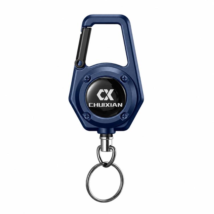 Retractable Reel Carabiner 80cm Steel Wire Anti-Lost Holder for Fishing Scissors Fish Gripper Outdoor Tools