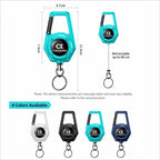 Retractable Reel Carabiner 80cm Steel Wire Anti-Lost Holder for Fishing Scissors Fish Gripper Outdoor Tools