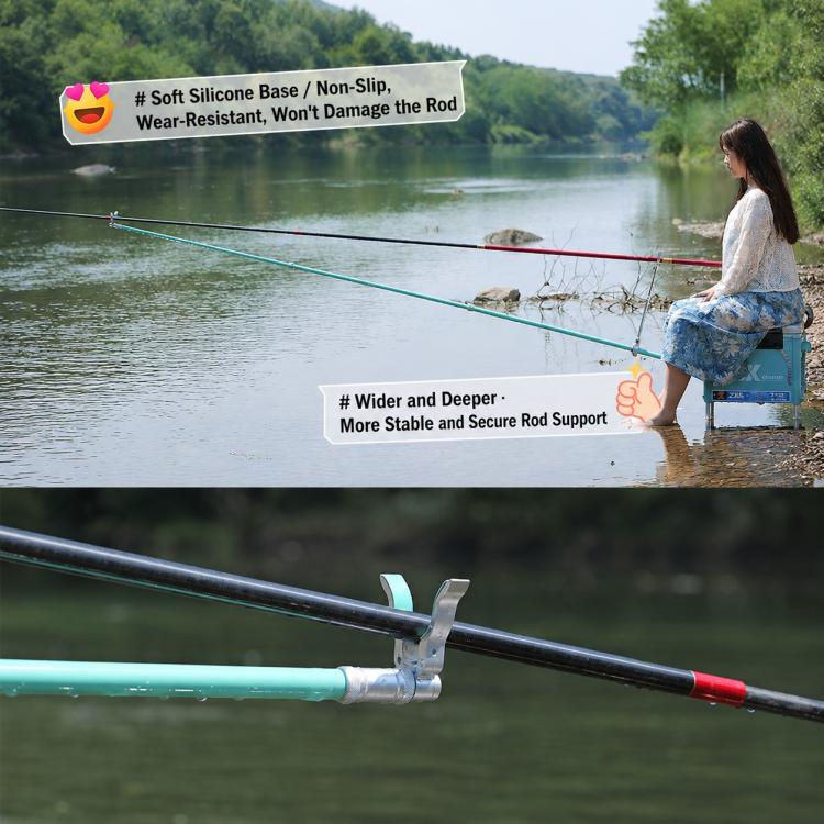 Aluminum Alloy Big Fish U Shape Rod Rest Head Rotatable Roller Fishing Pole Holder
