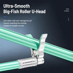 Aluminum Alloy Big Fish U Shape Rod Rest Head Rotatable Roller Fishing Pole Holder