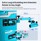 Folding Corner Fishing Box Rod Holder 360 Adjustable Aluminum Alloy Turret Bracket