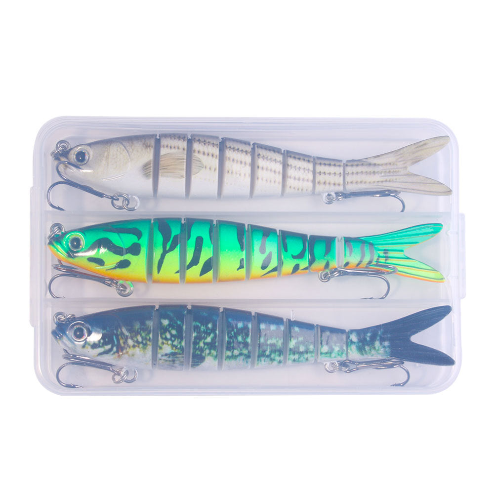 Classic Multi‑Joint Hard Fishing Lure, 27g Bionic Segmented Swimbait, Plastic Artificial Hard Bait Fishing Tackle Set