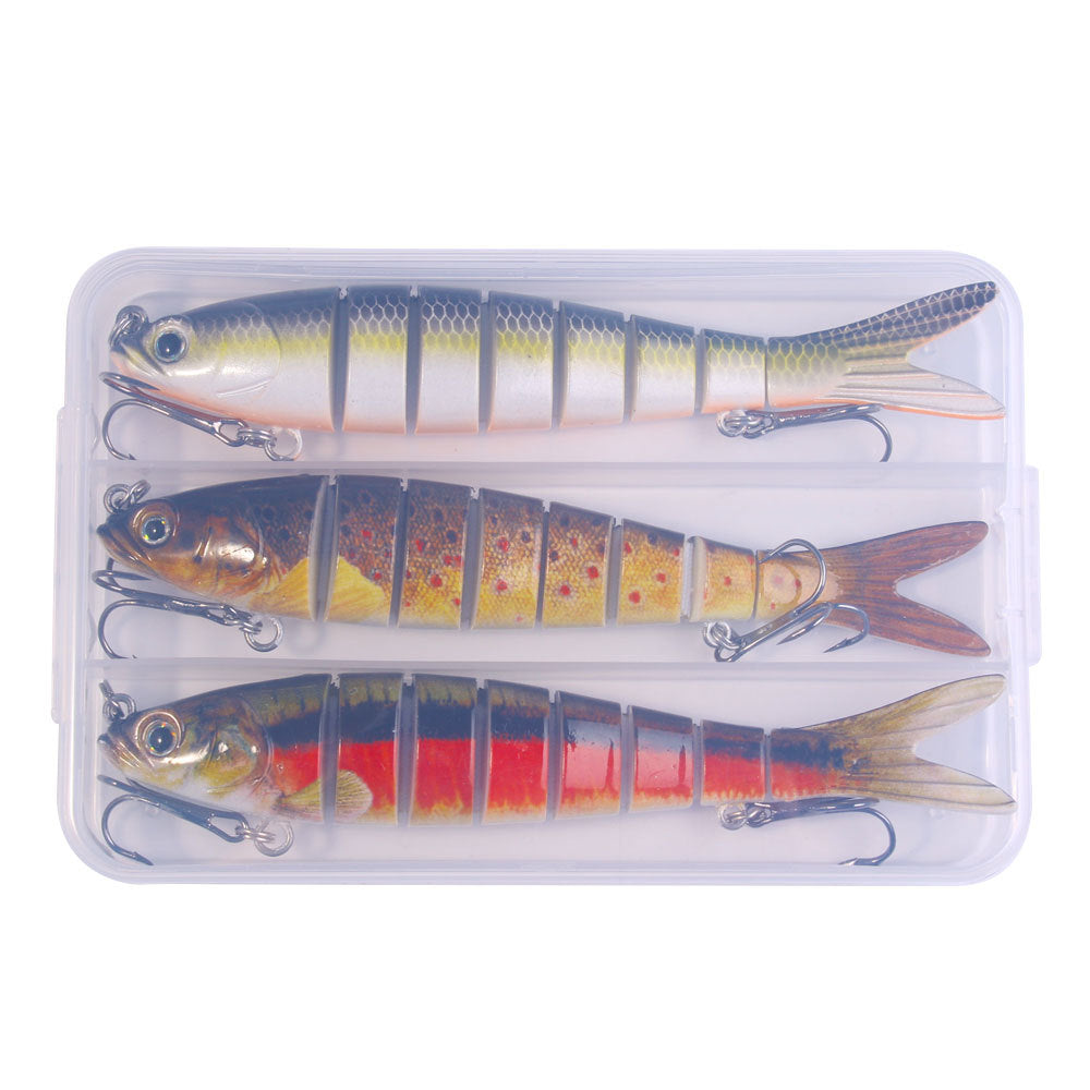 Classic Multi‑Joint Hard Fishing Lure, 27g Bionic Segmented Swimbait, Plastic Artificial Hard Bait Fishing Tackle Set