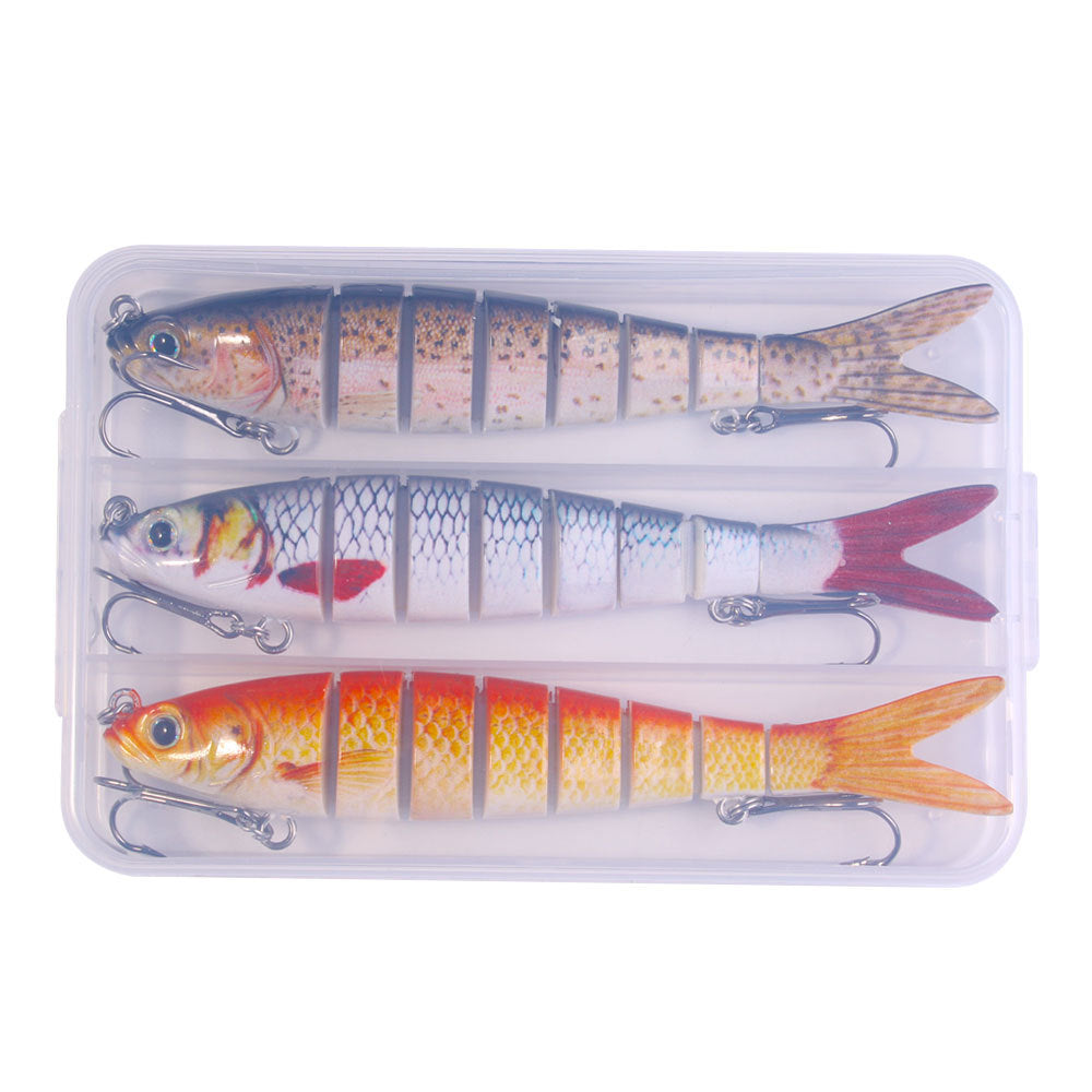 Classic Multi‑Joint Hard Fishing Lure, 27g Bionic Segmented Swimbait, Plastic Artificial Hard Bait Fishing Tackle Set