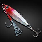 Fish Scale Jig Lure, Slow Fall Metal Casting Jig, Long Cast Spoon Bait for Bass, Walleye & Pike Freshwater Saltwater Fishing