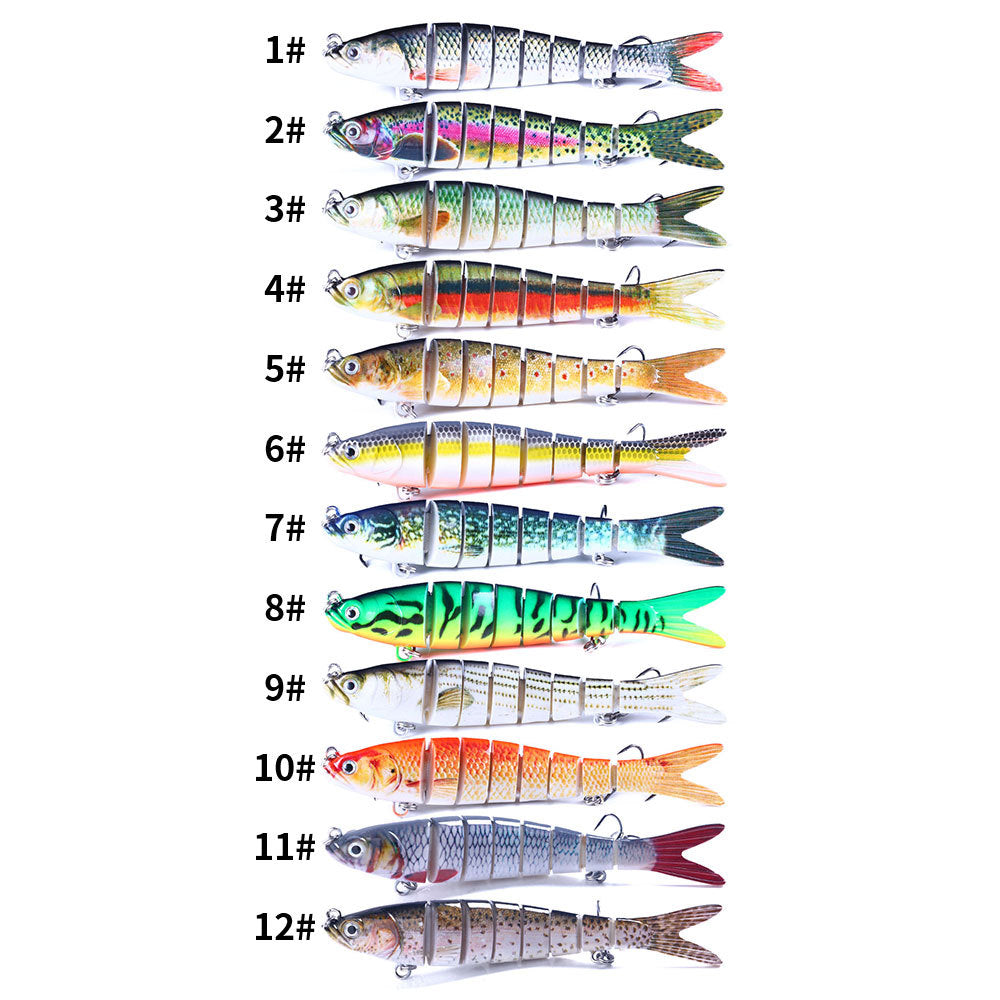 Classic Multi‑Joint Hard Fishing Lure, 27g Bionic Segmented Swimbait, Plastic Artificial Hard Bait Fishing Tackle Set