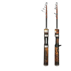Ultra‑Short Telescopic L‑Action Fishing Rod, Portable Trout Micro Lure Rod with Click Sound Reel Seat for White Bass & Catapult Fishing