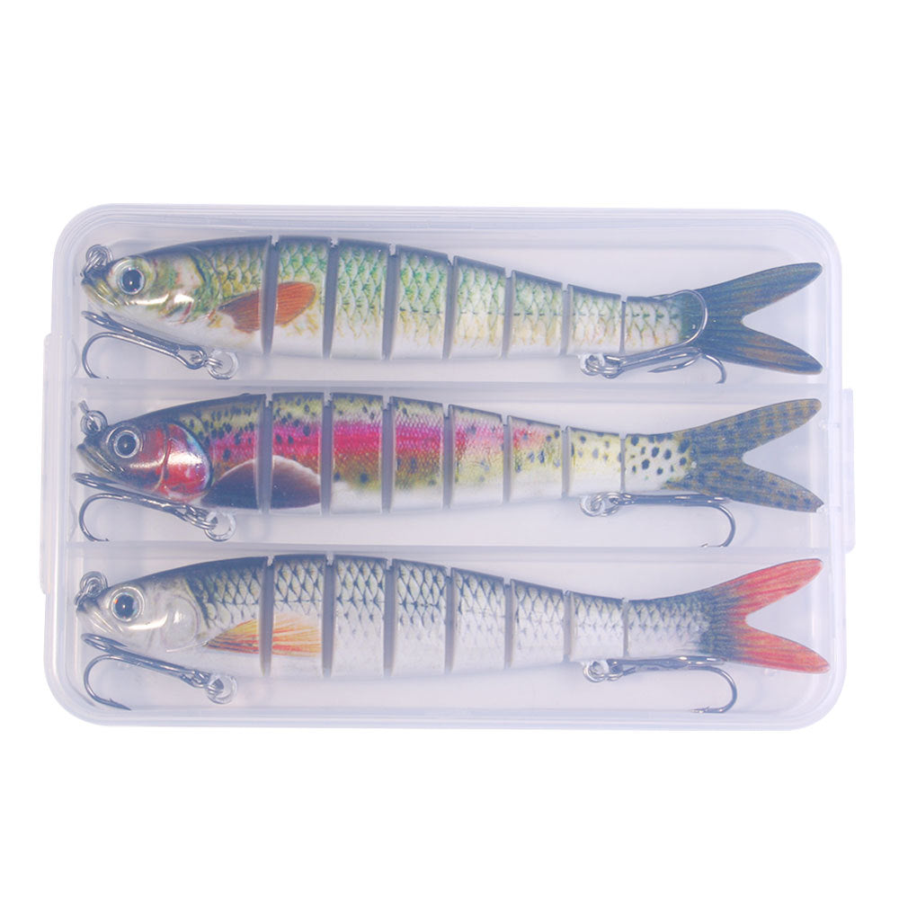 Classic Multi‑Joint Hard Fishing Lure, 27g Bionic Segmented Swimbait, Plastic Artificial Hard Bait Fishing Tackle Set