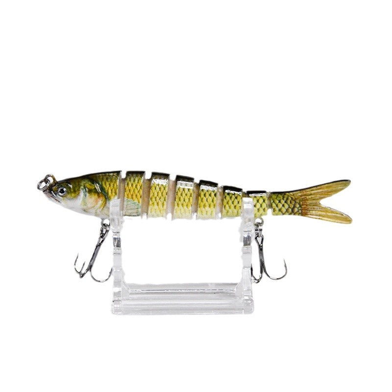 8‑Segment Soft Eel Style Swimbait Lure Set, Slow Sinking Multi Jointed Hard Bait, 10cm 11g Long Cast Realistic Lure Kit for Freshwater Saltwater Bass Pike