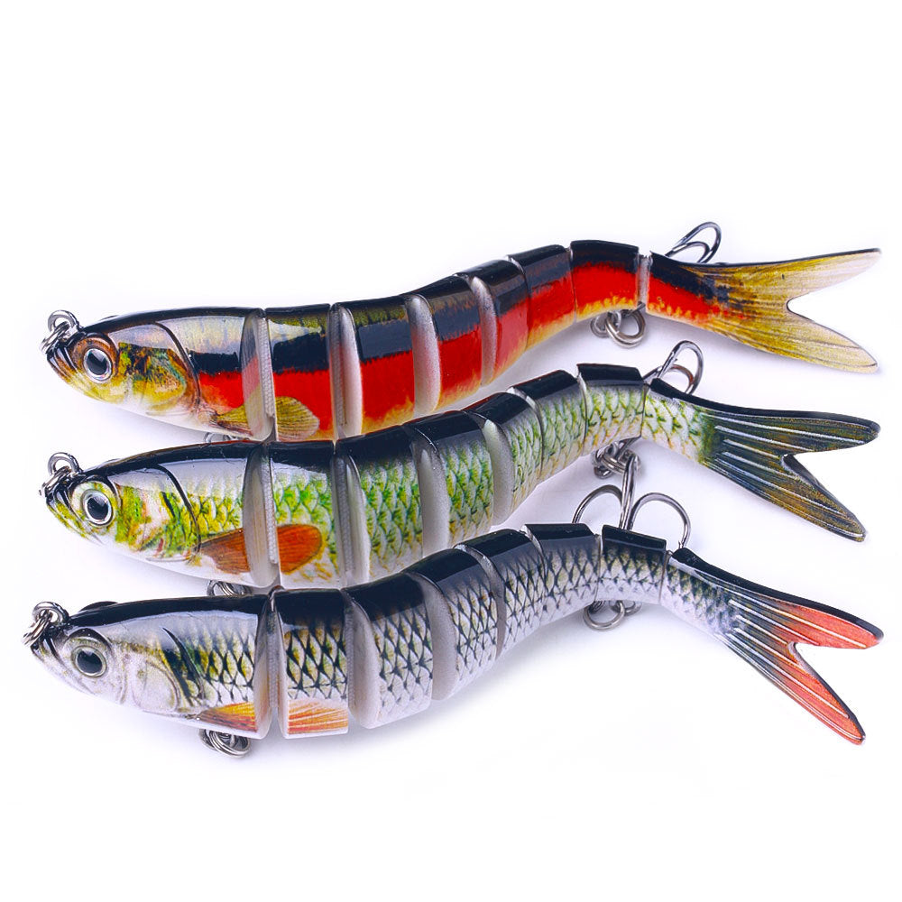 Classic Multi‑Joint Hard Fishing Lure, 27g Bionic Segmented Swimbait, Plastic Artificial Hard Bait Fishing Tackle Set