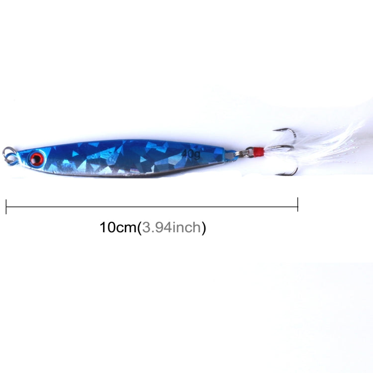 HENGJIA 7 PCS Metal Lures Iron Fishing Lures Bait, 8cm/40g