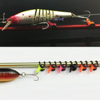 10 PCS Multiple Color Plastic Fishing Rod Pole HooK Keeper Lure Spoon Bait Holder , Random Color Delivery