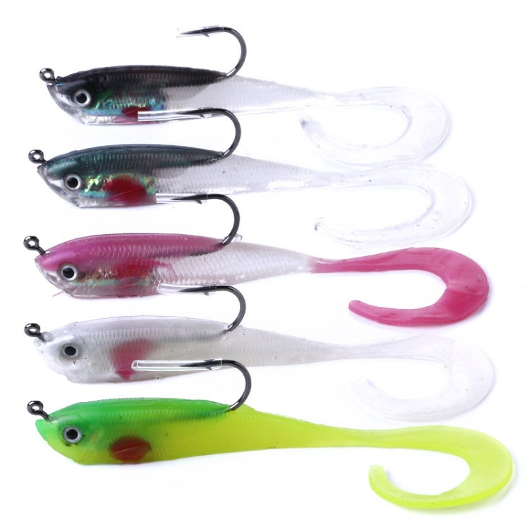 HENGJIA SO050-1 5 PCS 11cm/16g Luya Fishing Lure Fishing Gear Sea Bass Soft Fish with Hook, SO050-1, SO050-5, SO050-4, SO050-2