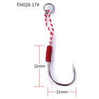 5pcs / Pack HENGJIA 17# Tied Wire Iron Hook Deep Sea Fishing Hook, 17#