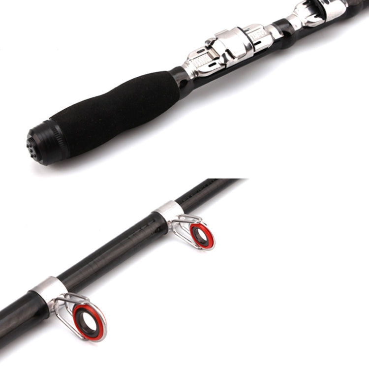 36cm Portable Telescopic Sea Fishing Rod Mini Fishing Pole, Extended Length : 2.1m, 2.1m