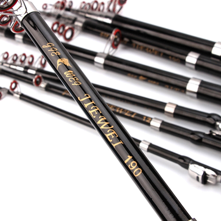 36cm Portable Telescopic Sea Fishing Rod Mini Fishing Pole, Extended Length : 2.1m, 2.1m