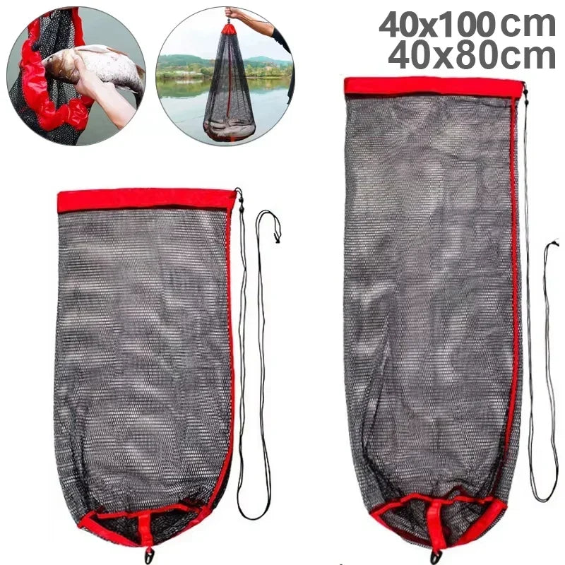 Collapsible Live Fish Net Bag | Crayfish Shrimp Eel Trap