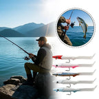 Soft Fishing Lures Kit – Eel Bait with VMC Hook, 12cm 26g (2-Pack)